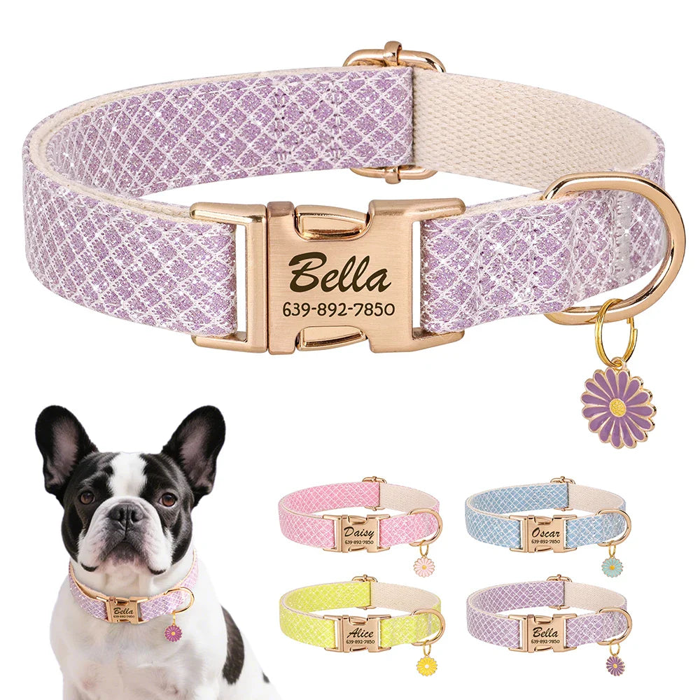 Custom Dog Collar Bling with Free Engraving