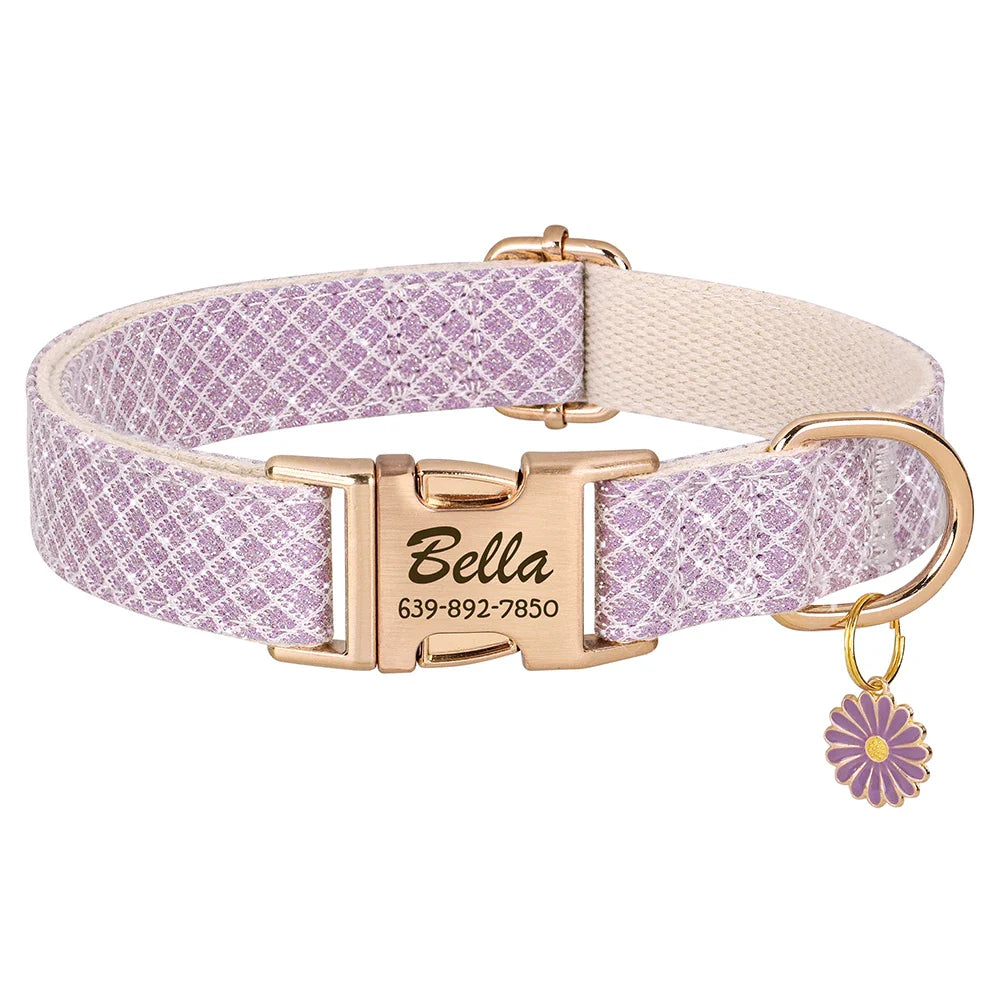 Custom Dog Collar Bling with Free Engraving