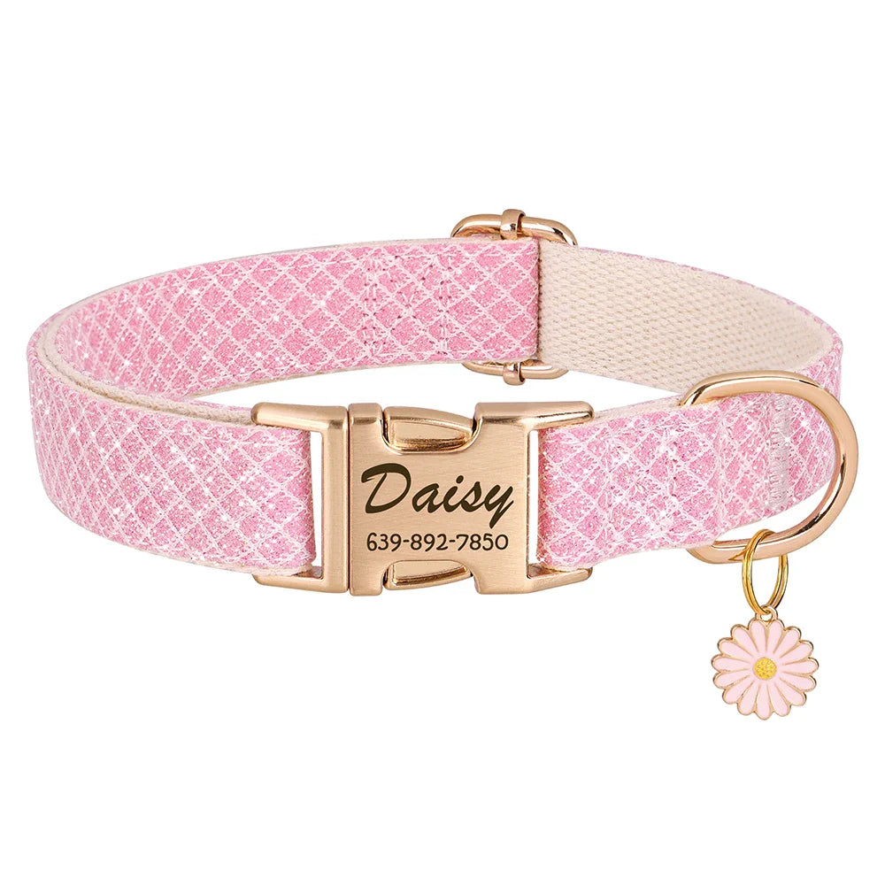 Custom Dog Collar Bling with Free Engraving