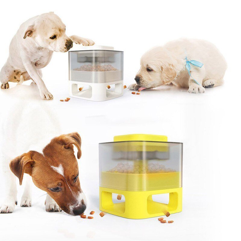 Dog Water Dispenser & Slow Feeder Bowl - 2-in-1 Puzzle Feeding Toy