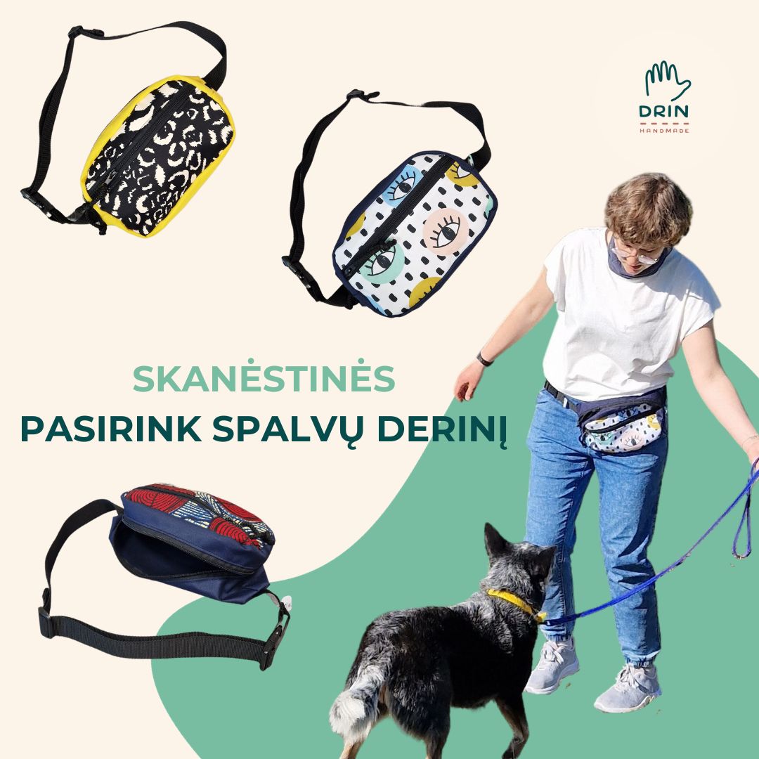 Custom dog-friendly waist bag - choose your color match!